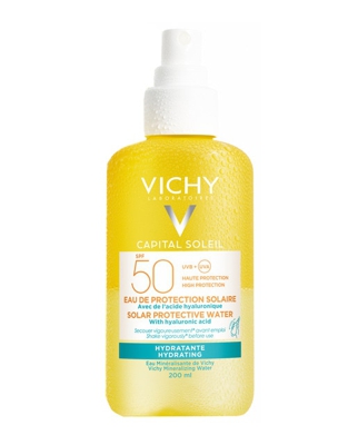 Agua de Protección Solar Hidratante SPF50 Capital Soleil Vichy 200ml