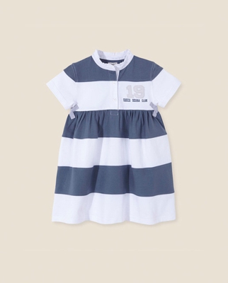 Gocco - Vestido De Niña De Franjas Azul