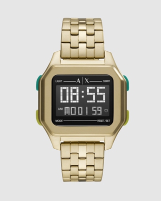 Armani Exchange - Reloj De Hombre AX2950 Digital De Acero Dorado