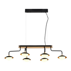 Lámpara de Suspensión Homemania Abi II Negro, Oro, 100x52x120 cm en oferta