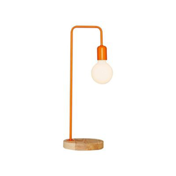 Lámpara de Mesa Homemania Valetta Naranja,Nogal, 17x20x52 cm precio