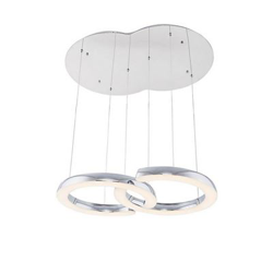 Lámpara de Suspensión Homemania Ring Cromo, 45x45x8 cm precio