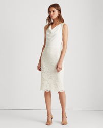 Lauren Ralph Lauren - Vestido Corto Sin Mangas Con Encaje en oferta