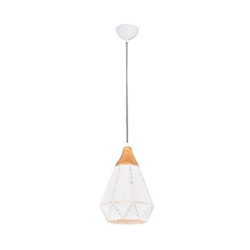 Lámpara de Suspensión Homemania Champa Blanco, 25x25x120 cm en oferta