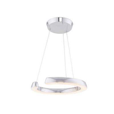 Lámpara de Suspensión Homemania Ring Cromo, 85x85x50 cm