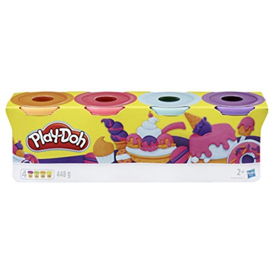 Play-Doh-Pack 4 Colores Dulces, (Hasbro E4869ES0)
