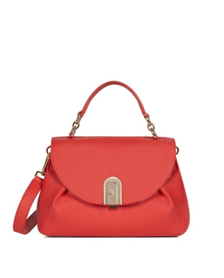 Furla - Bolso De Mano Pequeño Sleek De Piel En Rojo Con Solapa