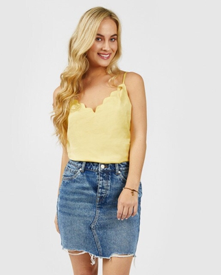 Only - Top De Mujer De Tirantes Con Detalle En Escote