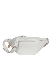 Furla - Riñonera Grande De Mujer Piper De Piel En Blanco Con Cremallera en oferta