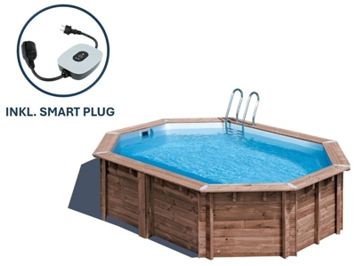 Gre Piscina Sunbay ovalada Bambú 535 x 335 cm