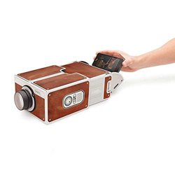 IBISHITAOXUNBAIHUOD Mini portátil de cartón Móvil proyección del proyector de 2.0 teléfono móvil para el Cine en casa Audio y Video Proyectores características