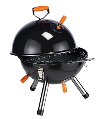 Parrilla redonda mini en negro parrilla de picnic parrilla de mesa camping parilla picnic - grill