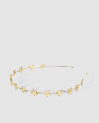 Siena - Diadema De Metal En Tono Dorado Con Estrellas