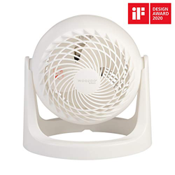 Iris Ohyama - Ventilador de mesa potente y silencioso, ángulo ajustable de 360   ° - Woozoo PCF-HE15 - Blanco, 29,2 x 25,9 x 25,9 cm características