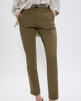Sfera - Pantalón Chino De Mujer Con Cinturón