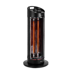 Blumfeldt Heat Guru 360 XL calefactor - 1200 W, núcleo de carbono, tecnología infrarroja ComfortHeat, protección IPX4, exterior que no quema, botón de características