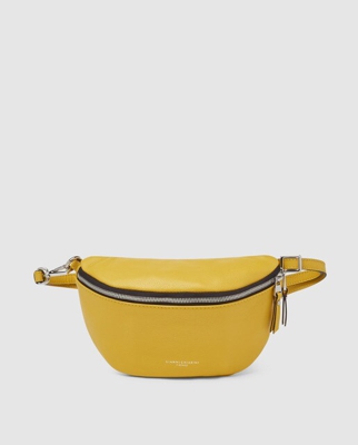 Gianni Chiarini - Riñonera De Mujer De Piel En Amarillo Con Cremallera
