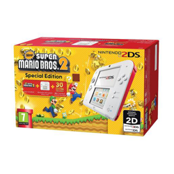 Nintendo 2DS Rojo/Blanco + New Super Mario Bros. 2 (preinstalado) en oferta