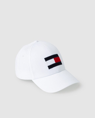 Tommy Hilfiger - Gorra De Hombre Blanco Logo Bordado