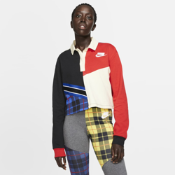 Nike Sportswear Polo de manga larga - Mujer - Negro en oferta