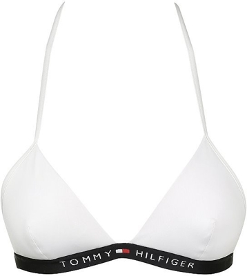 Tommy Hilfiger - Top De Bikini Triángulo En Blanco