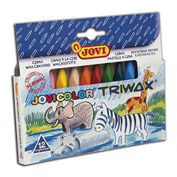 Jovi- Trimax Pack de 12 Ceras Triangulares (146009) precio