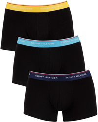 Tommy Hilfiger - Pack De Tres Boxers De Punto De Hombre Negros precio