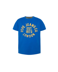 Pepe Jeans - Camiseta De Niño Manga Carta Azul Eléctrico características
