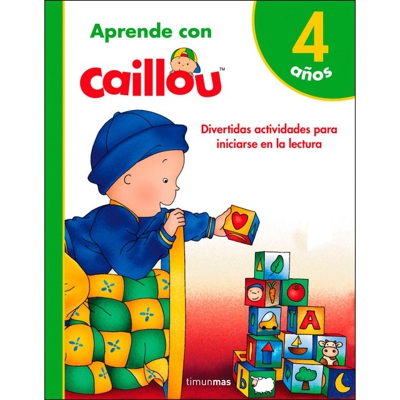 Aprende con caillou 4 años (Tapa blanda)