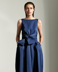 Compra Woman Fiesta El Corte Inglés - Vestido Largo De Tafeta Con Nudo al  mejor precio - Shoptize