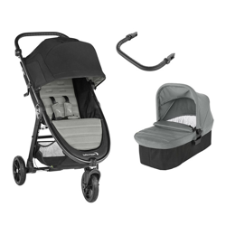 Baby Jogger - Coche De Paseo Dúo City Mini GT2 (Capazo + Barra) Slate Gris características