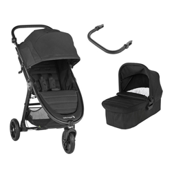 Baby Jogger - Coche De Paseo Dúo City Mini GT2 (Capazo + Barra) Jet Negro en oferta