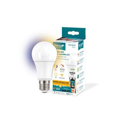 Bombilla LED Garza Smarthome WiFi CCT 12w Estandar E27