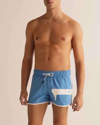 G-Star Raw - Bañador Bermuda Dend De Hombre Azul