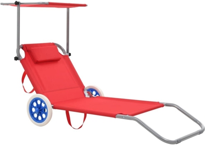 VidaXL Tumbona plegable 44322 (azul)