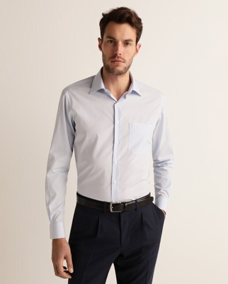 Rushmore - Camisa De Hombre Classic Celeste