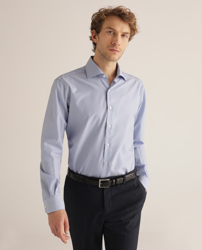 Rushmore - Camisa De Hombre Classic Azul características