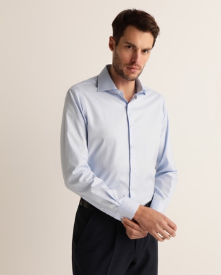 Rushmore - Camisa De Hombre Regular Celeste