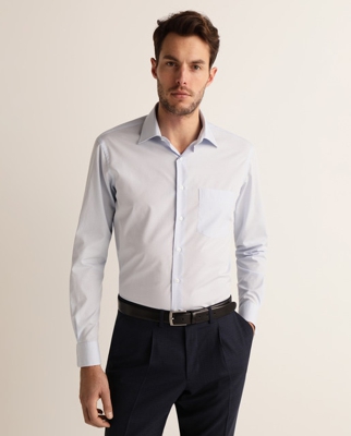 Rushmore - Camisa De Hombre Classic Celeste