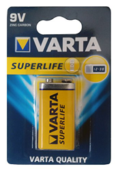 20x VARTA SUPERLIFE Batterie 9V Block 6F22 Zinkchlorid • ideal für Rauchmelder en oferta
