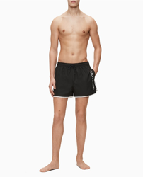 Calvin Klein - Bañador Bermuda De Hombre Liso Negro características