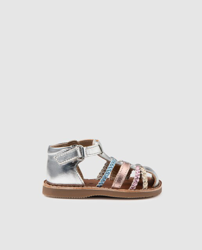 Compra OTS - Sandalias De Bebé Niña Plata Con Velcro al mejor precio -  Shoptize