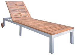 VidaXL Tumbona de madera maciza (44611) precio