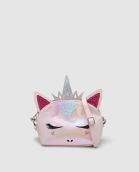 OMG - Bandolera Pequeña De Mujer En Rosa Con Cremallera Y Glitter características