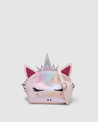 OMG - Bandolera Pequeña De Mujer En Rosa Con Cremallera Y Glitter