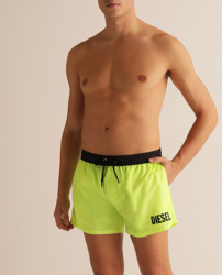Diesel - Bañador Bermuda De Hombre Liso Verde Fluor características