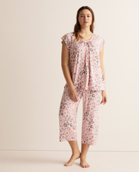 Lazo Plus - Pijama Completo De Tallas Grandes Pink Animal Estampado precio