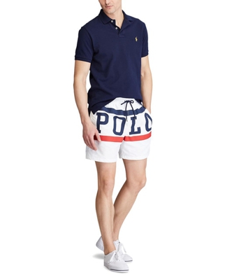 Polo Ralph Lauren - Bañador Bermuda De Hombre Estampado Blanco