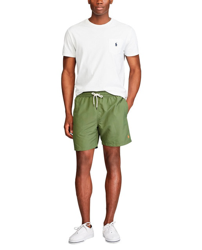 Polo Ralph Lauren - Bañador Bermuda De Hombre Liso Verde en oferta