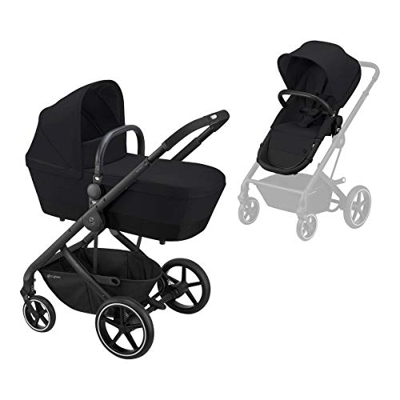 Cybex - Coche De Paseo Dúo Balios S 2 En 1 Blk Deep Black Negro